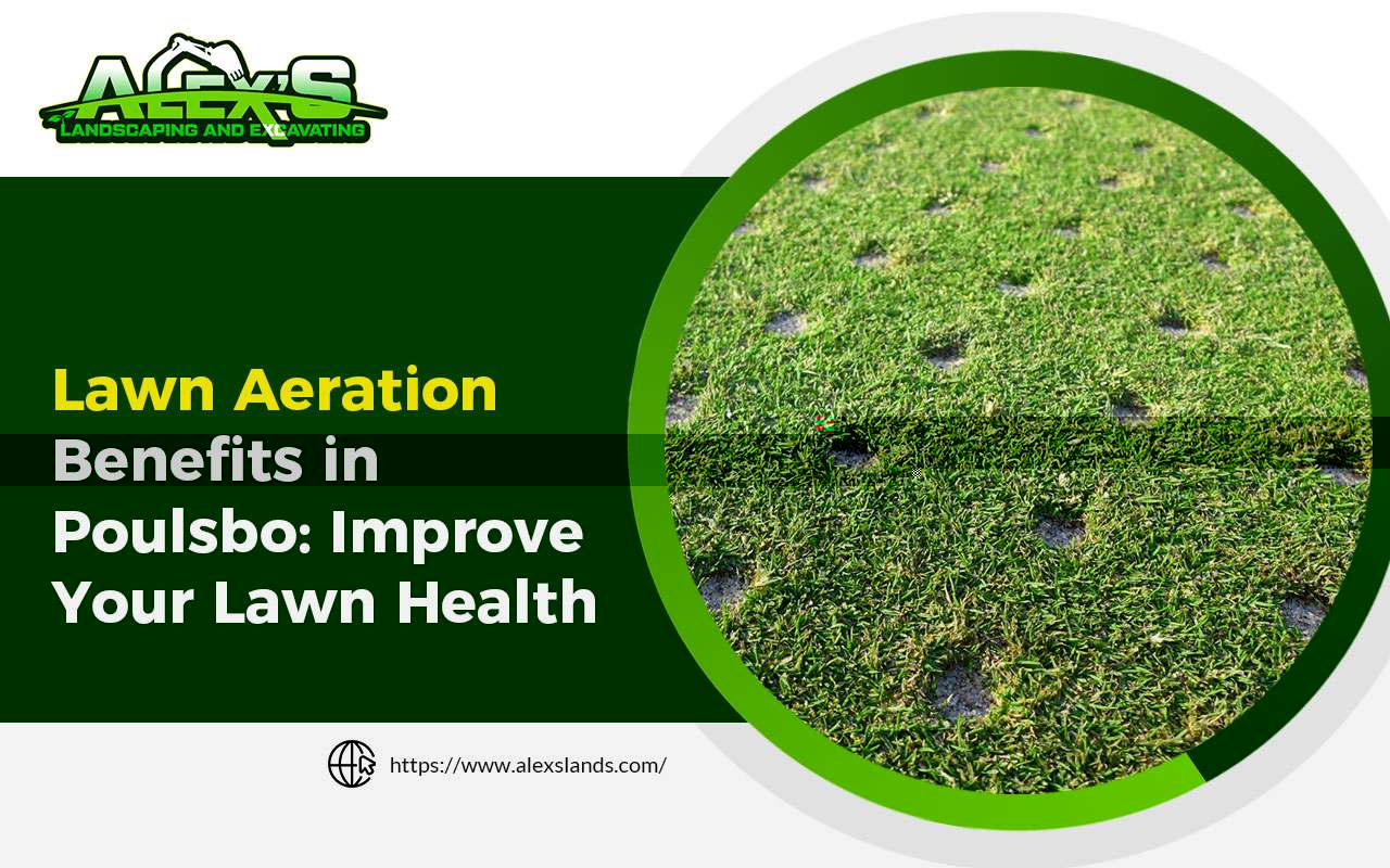 Lawn aeration benefits in Poulsbo for healthier grass and improved lawn care.